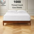 thumbnail image 2 of LuckShree Twin Size 4-PC Sheet Set - 1000-TC Giza Cotton 20" Extra Deep Pockets - White Color, 2 of 7