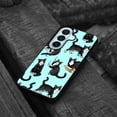 thumbnail image 4 of WIRESTER Shockproof Soft Rubber Cover Case for Samsung Galaxy S26 6.3" 2026, Black White Tuxedo Cat Playful Postures On Teal, 4 of 5