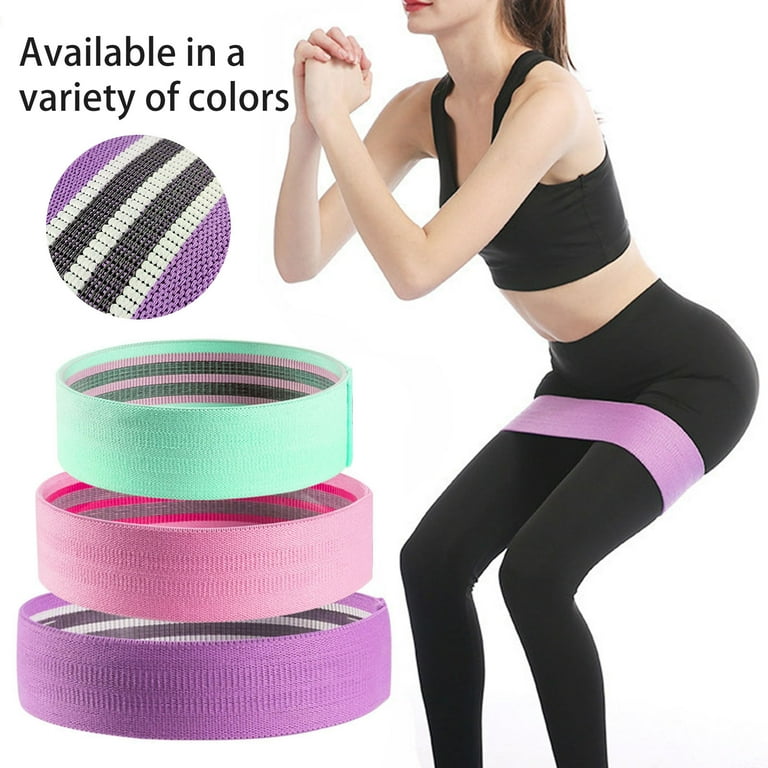LINASHI Curves Resistance Bands Resistance Band Legs Glutes Building Lifting Stretch Strength Training Yoga Gym Workout Exercise Elastic Booty Band
