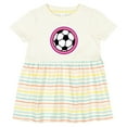 thumbnail image 3 of Inktastic Soccer Player Girls Sports Ball Girls Baby Dress, 3 of 5