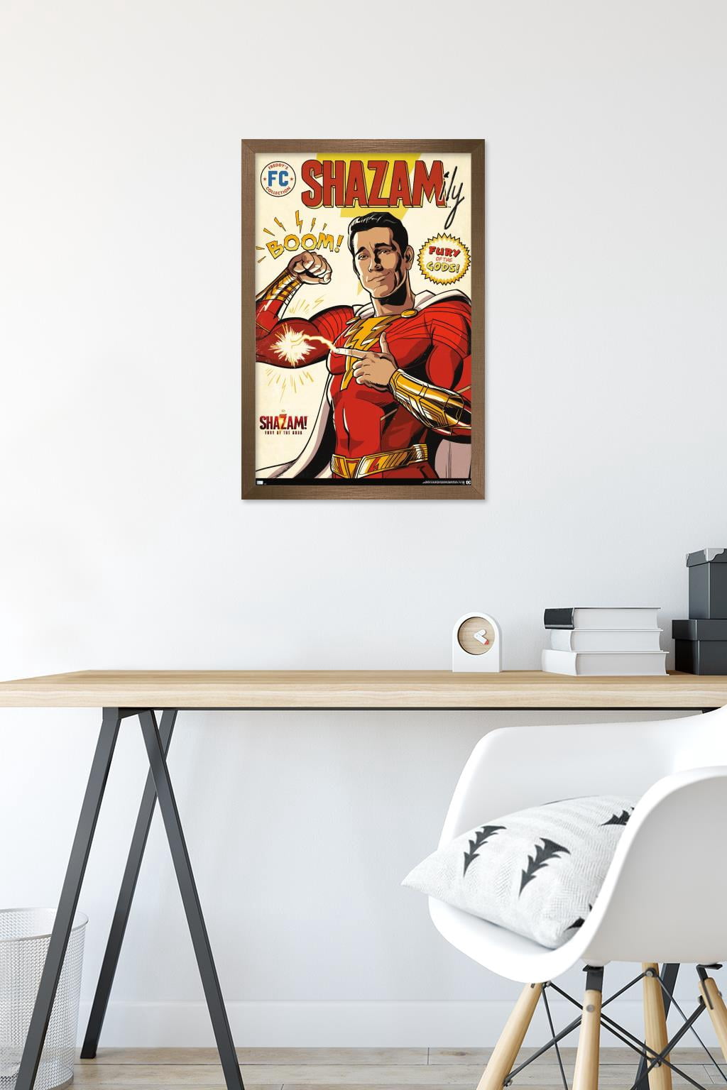 DC Comics Movie Shazam! Fury of the Gods - Comic Wall Poster, 14.725" x 22.375" Framed