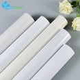 thumbnail image 2 of Papel tapiz impermeable autoadhesivo blanco puro, película decorativa para armario, puerta de armario, muebles de escritorio, renovación de pared, 2 of 5