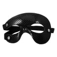 thumbnail image 1 of Face Covering Half Face Mask PVC Black Collision Proof 1Set, 1 of 5