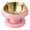 H, variant on Elevated Cat Bowls, Anti-Tip Stainless Steel Feeding Plate, Neck Protection Wide Opening for Indoor Outdoor Daily Use