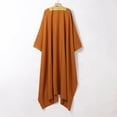 thumbnail image 5 of Male Solid Color Long Sleeve Robe - Arabic Style Middle Eastern Thobe - Polyester/Spandex Blend for Warmth and Comfort, 5 of 5