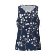 thumbnail image 4 of Haiem Cherry Blossoms on Navy Background Men Workout Tank Top Gym Bodybuilding Sleeveless Muscle T Shirts Athletic Tank Breathable Workout Shirt-XX-Large, 4 of 9