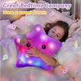 thumbnail image 3 of AUQ Pillow,Dreamy Night Light Purple Pillow with Night Light and Lullabies,Perfect Holiday Gift Cute Pillows for Kids,Purple, 3 of 6