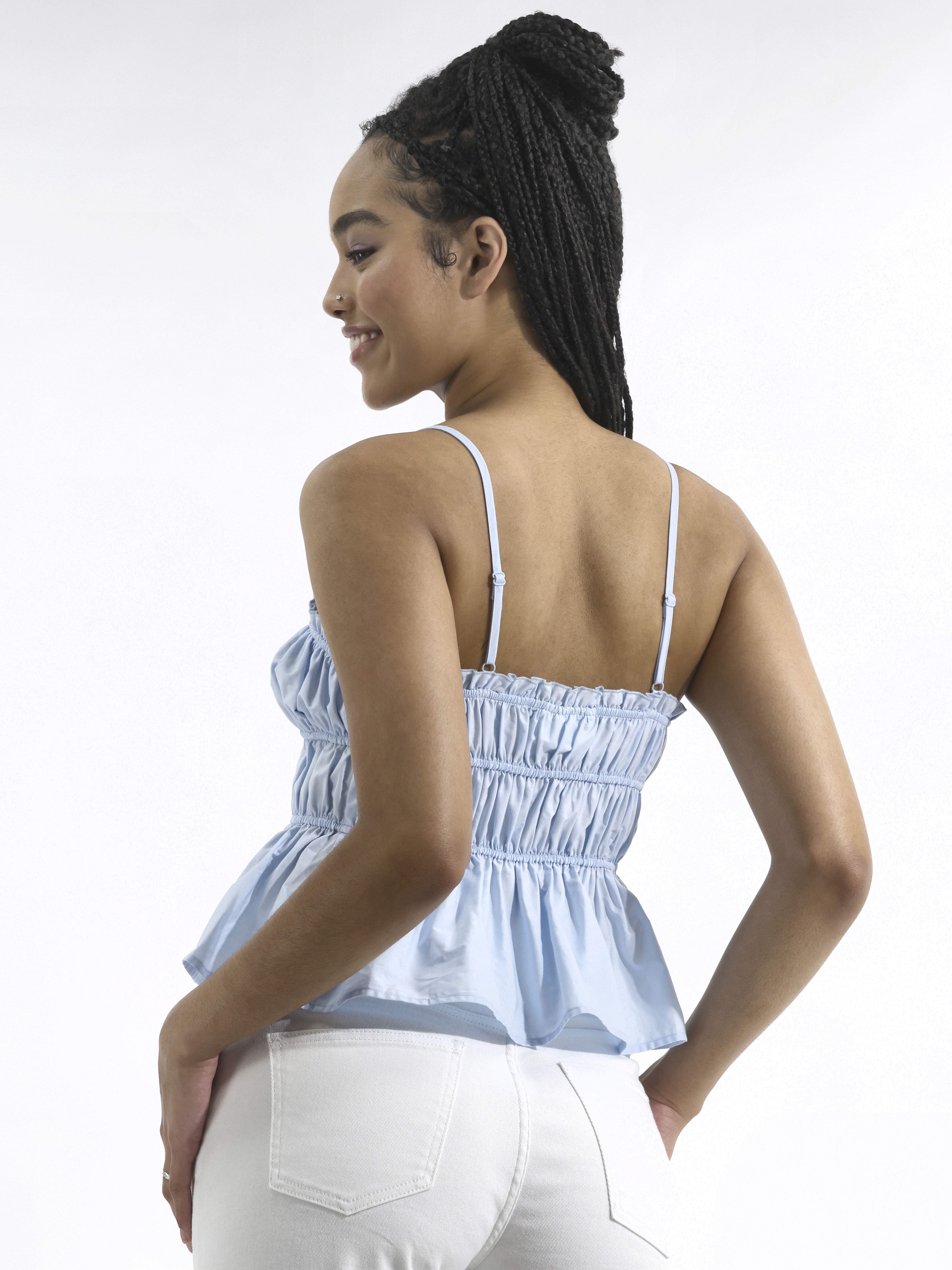 No Boundaries Cotton Peplum Cami, Women's