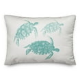 thumbnail image 2 of Creative Products Watercolor Sea Turtles 14x20 Spun Poly Pillow, 2 of 3
