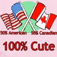 thumbnail image 2 of CafePress - Canadian American 100% Cute Infant Bodysuit - Baby Light Bodysuit, Size Newborn - 24 Months, 2 of 4