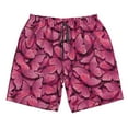 thumbnail image 5 of Goofa Pink Butterfly Printed Mens Swim Trunks Summer Quick Dry Short Beach Swimwear Bathing Suits-X-Large, 5 of 9