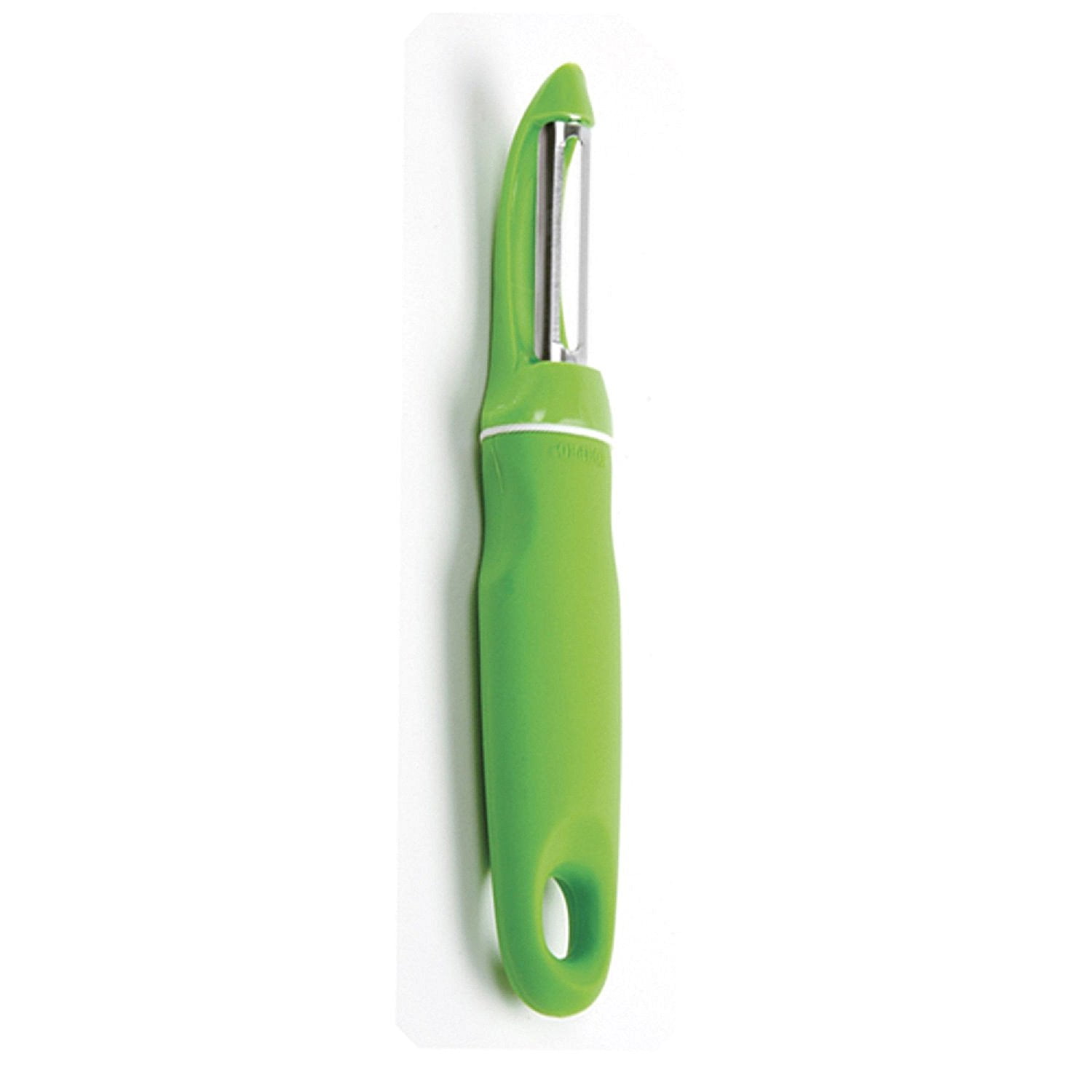 110G GripEZ Peeler, Green, Finger indents ensure a safe grip even when