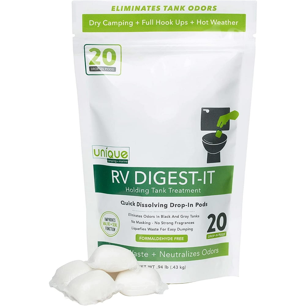 Unique RV DigestIt Holding Tank Treatment 20 DropIn Pods Walmart