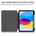 thumbnail image 3 of SaniMore for iPad 10th Generation 10.9" 2022 Case, Auto Sleep/Wake, PU Leather Case with Tri-Fold Kickstand & Pencil Holder Shockproof Protective Case for Women Men, Skyblue, 3 of 9