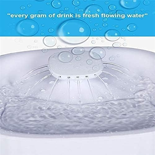 RKXQT Cat Water Fountain, 3L Automatic Pet Water Fountain with Intelligent Pump and LED Indicator, Light Guide at Night and Prevent Dry Design