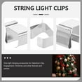 thumbnail image 5 of QIFULL Outside String Lights Hooks Light Clips Silver Manganese Steel 50Pcs, 5 of 8