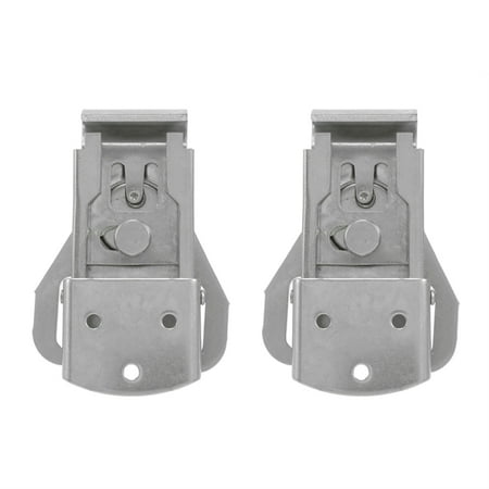 

Stainless Steel Spring Loaded Small Butterfly Twist Latch Butterfly Lock with Retainer for Suitcases Wooden Box(2Pcs)