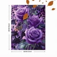thumbnail image 3 of UXIEQU Purple Rose Butterfly Leopard Canvas Wall Art Print 15.75x11.81 Inches, 3 of 8