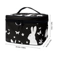 thumbnail image 6 of HELLHERO Polyester Travel Cosmetic Case Organizer Easter Bunnies Handle Hand-Held Multipurpose Women Men Desktop, 6 of 6