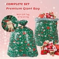 thumbnail image 5 of Lockways 3 PCS Christmas Giant Gift Bags with Drawstring Santa Claus Christmas Sacks with Tags for Xmas Holiday Present, 5 of 10