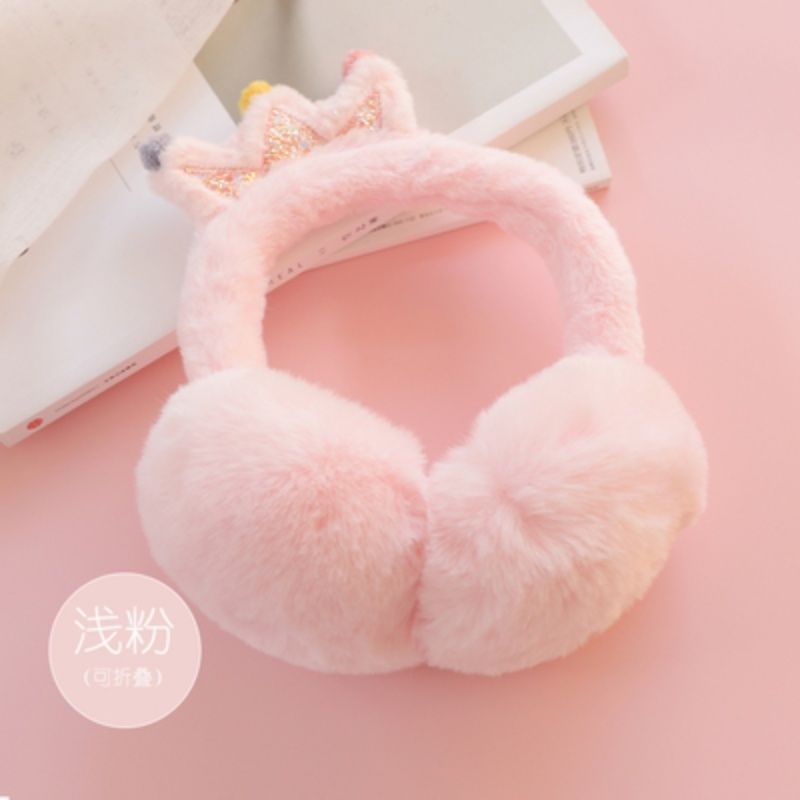 HCXIN Warm earmuffs winter girls Korean version cute children kids