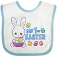 thumbnail image 3 of Inktastic My 1st Easter with Bunny and Easter Basket Boys Baby Bib, 3 of 4