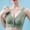 Green, variant on Women' s Solid Color Front Closure Bra Lift Enhancing, Breathable Seamless Everyday Lingerie with Comfort Fit and Smooth Support Size 3XL