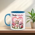 thumbnail image 5 of Hello Valentine’s Day Havanese Flower Crown Romantic Pink Floral 11oz Accent Two-tone Mug Havanese Dog Lover Gifts Idea Coffee Tea Cup - 00031, 5 of 5