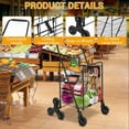 thumbnail image 3 of Heavy Duty 110l Folding Utility Cart - 110LB Capacity with Stair-Climbing 360° Wheels, Ideal for Groceries, Laundry & Multi-Floor Transport, 3 of 8
