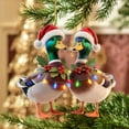 thumbnail image 4 of JeashCHAT Animal Christmas Ornaments, Christmas Tree Decorations Cute Animal 2D Flat Acrylic Hanging Pendant Christmas Tree Ornaments, Xmas Gifts, 4 of 6