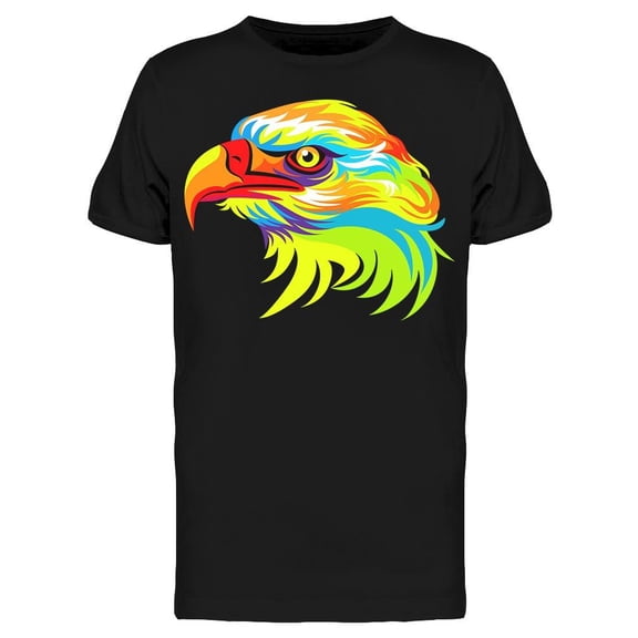 Colored Eagle Head T-Shirt Men -Image by Shutterstock, Male x-Large