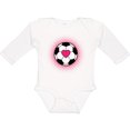 thumbnail image 3 of Inktastic Soccer Player Sports Lover Girls Long Sleeve Baby Bodysuit, 3 of 5