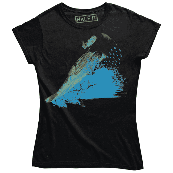 Abstract Ocean Bird Graphic Design Women's T-Shirt
