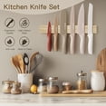 thumbnail image 6 of Astercook 7 Pieces Kitchen Knife Set, Knives Set with Anti-Rust Coating, Stainless Steel Chef Knife Sets with 6 Blade Guards Dishwasher Safe, 6 of 10