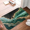 thumbnail image 5 of 1pc Marblelike Artwork Absorbent Non-Slip Bathroom Thickened Flannel Rug Decor,Soft,Quick Drying,Suitable For Indoor/outdoor Use,Bathrooms,Bedrooms,Kitchens,Terrace,Laundry Rooms,16"x24", 5 of 9