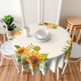 thumbnail image 4 of Sunflower Tablecloth 60 Inch Round Wrinkle Free Floral Tablecloth Suitable for Kitchen Decoration/Indoor Dining Table/Party/Picnic, 4 of 6