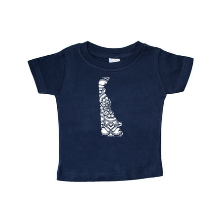 

Inktastic Delaware Silhouette Mandala Gift Baby Boy or Baby Girl T-Shirt