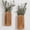 Burnt, variant on Wooden Wall Vase - Modern Farmhouse & Boho Wall Decor for Entryway, Hallway, Bathroom, Living Room, Dining Room, Narrow Spaces