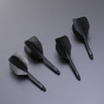 thumbnail image 4 of EeaseMX 4 plumas de dardos de hilo fino transparente, accesorio para dardos, para deportes al aire libre e interior (hilo fino y fino, negro), 4 of 7