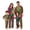 Olive & Pink Plaid, variant on Onlypjs Family Christmas Pajamas Matching Sets Christmas Tree Graphic Raglan Tops Plaid Pants Holiday Sleepwear Loungewear for Couples, Men and Women