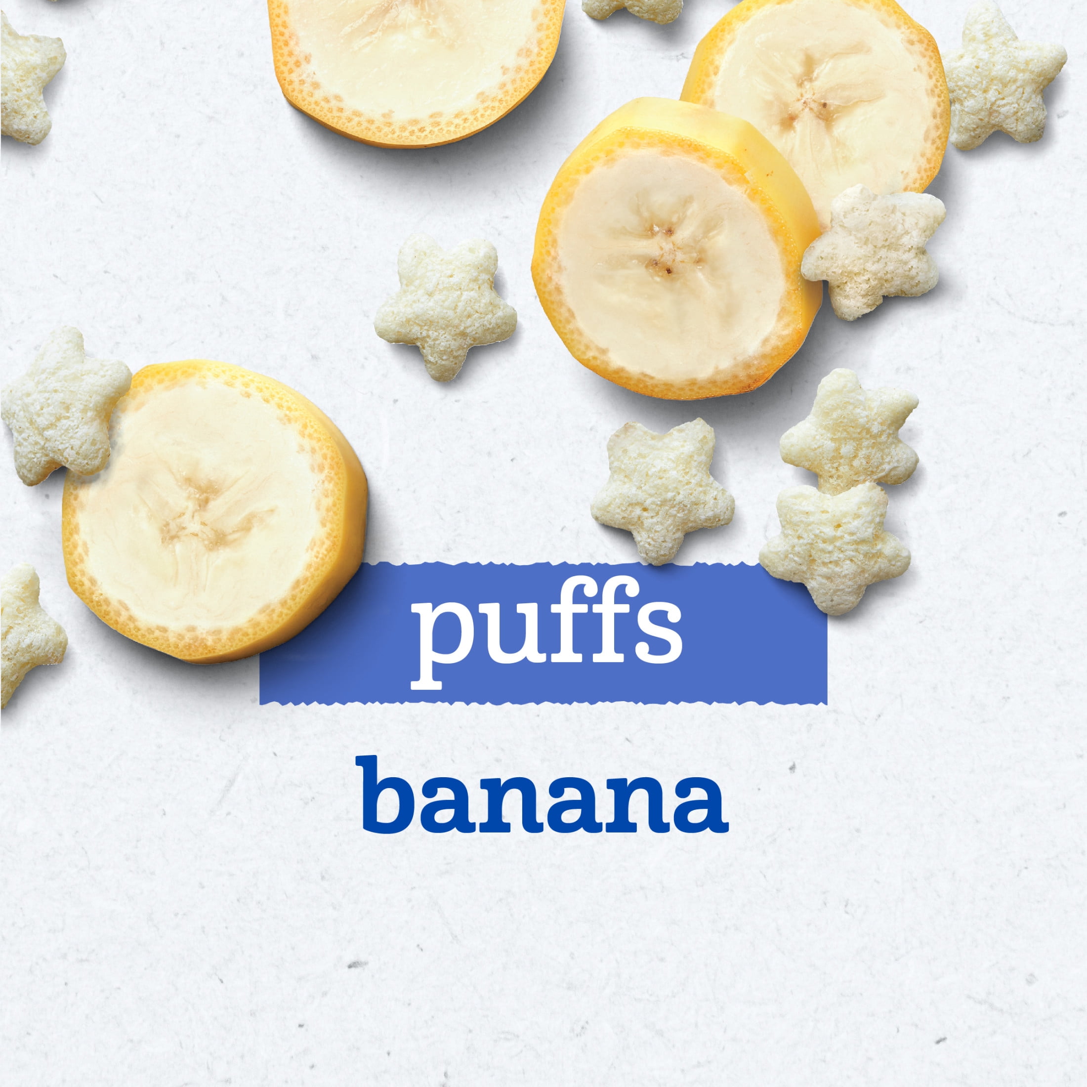 Gerber Stage 3 Toddler Snacks, Banana Puffs, Puffed Grain Snack, 8+ Months