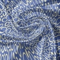 thumbnail image 7 of Ambesonne Abstract Valance & Curtain, Bubble Circles Stains Art, 55"x45", Azure Blue and Pale Yellow, 7 of 7
