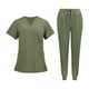 thumbnail image 1 of Uniformes de enfermería Scrub Set enfermera Top pantalones ropa de trabajo para tienda de mascotas cosmetología SG Yuyangstore Uniforme de enfermera, 1 of 8