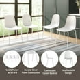 thumbnail image 5 of Mainstays Modern Stackable Dining Chairs, Set of 4, White, 5 of 14