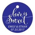 thumbnail image 1 of 100 PCS Love is Sweet Customized Hang Tags Personalized Wedding Favor Gift Paper Tag, 1 of 1