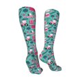 thumbnail image 3 of Honeii Excavator Print Calf Socks Sports Socks Seamless Toe, Trouser Socks,Knee High Long Socks for Women and Men-One Size, 3 of 8