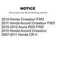 thumbnail image 2 of TEC Front Rear Ceramic Brake Pads Kit for Car Honda CR-V Acura RDX Accord Crosstour KTC-100058, 2 of 10