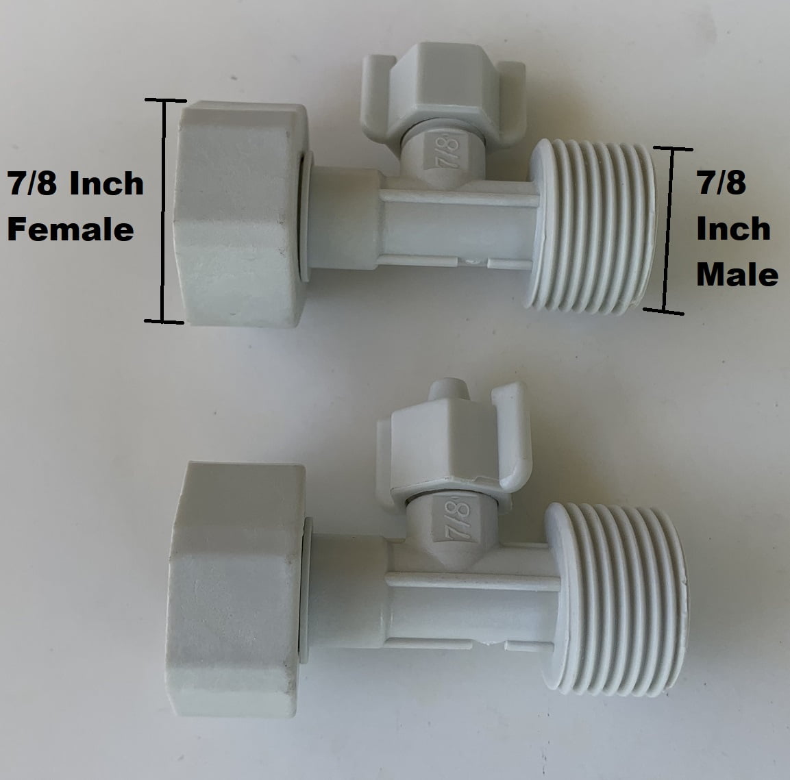 Bidet TAdapter 7/8 inch male to 7/8 inch female 1/4 inch center