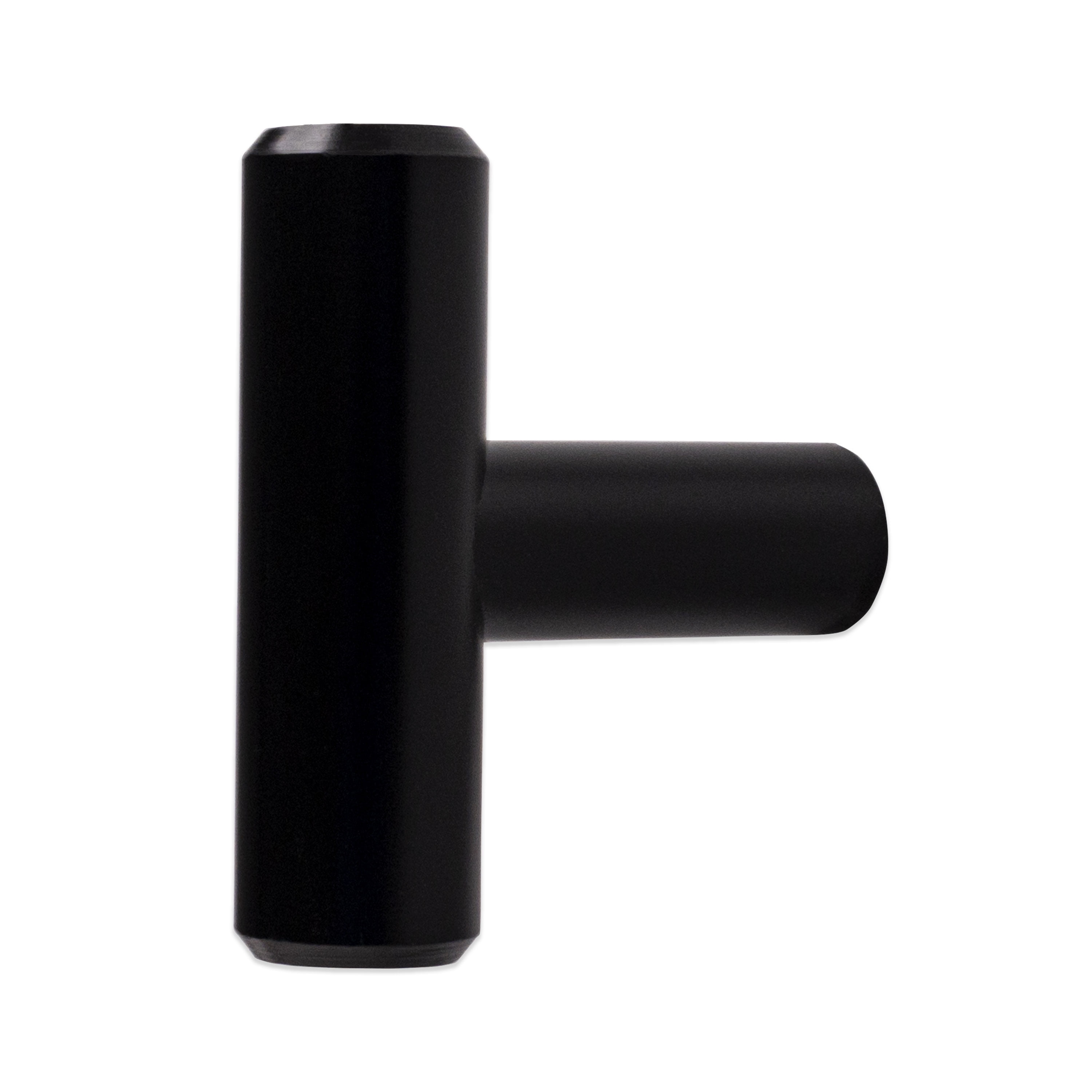 (2 pack) Better Homes & Gardens 1-9/16" (40mm) (3.5oz) Bar Knob, Matte Black, 2 Pack