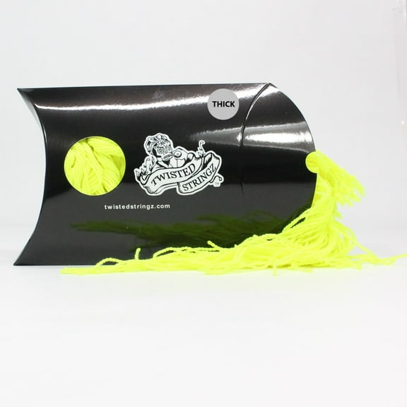 Twisted Stringz Yo-Yo Strings - Polyester - Solid Thick YoYo String - 100 Pack (Yellow)